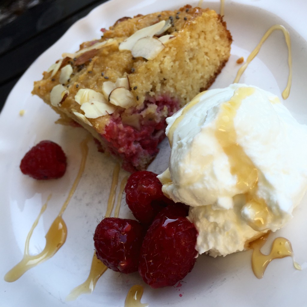 Raspberry Breakfast Cake https://balancingforlife.com/?p=604